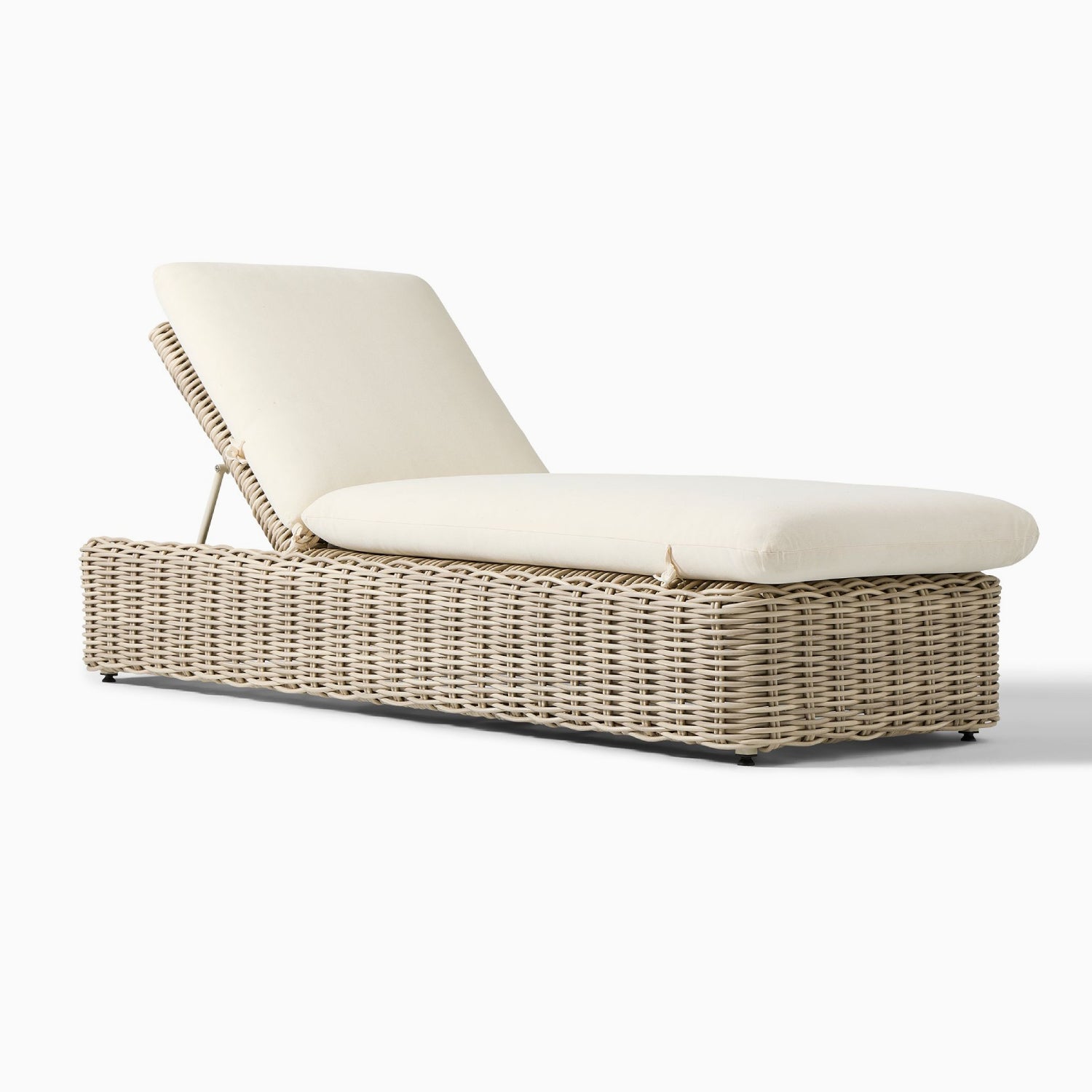 Balinese Wicker Chaise Lounge