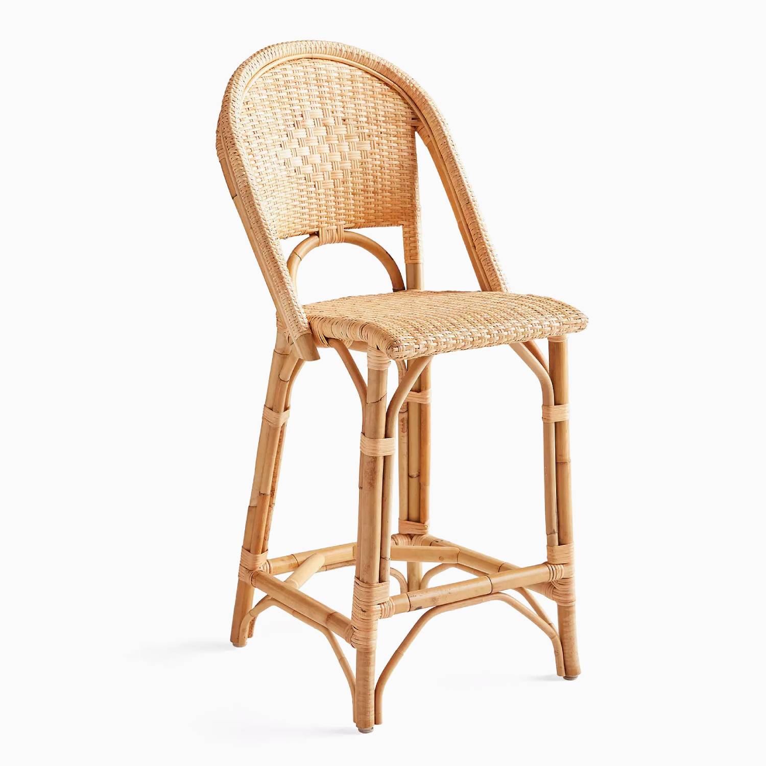 Java Line Rattan Bar Stool Set